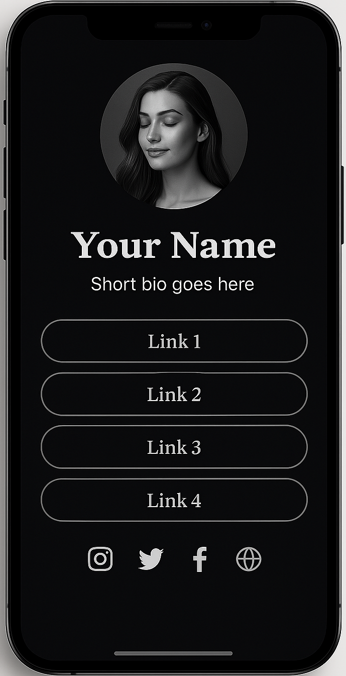 Screenshot of biolink page examples